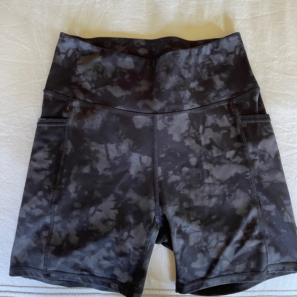 Cargo biker shorts with pockets
